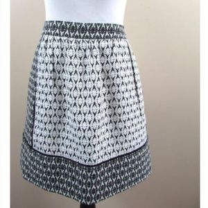 J Crew Textured Block Print Mini Skirt Graphic